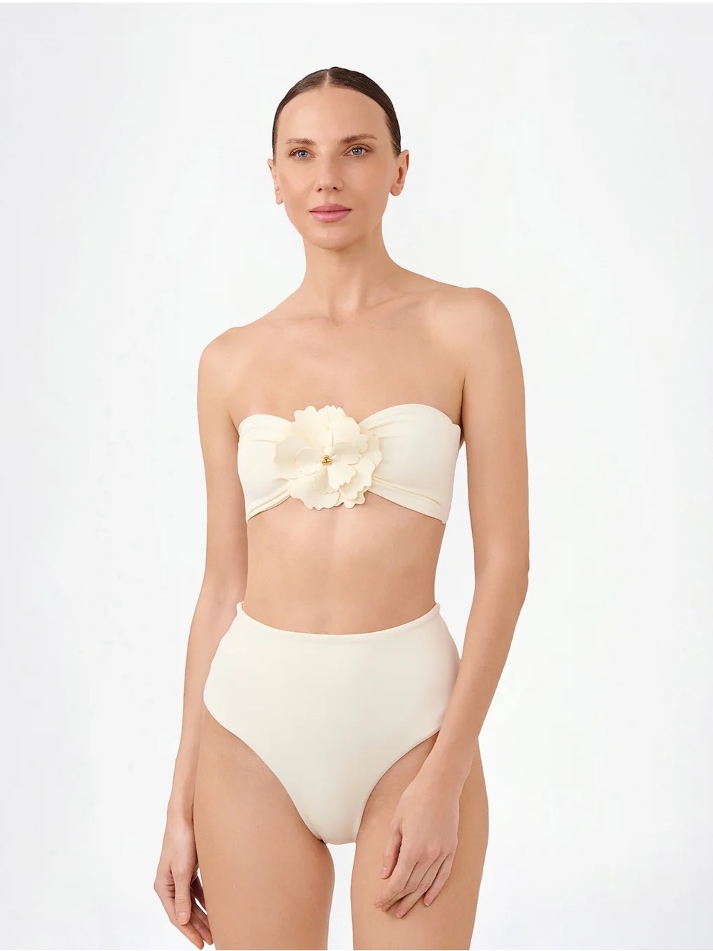 Bahia Maria Swimwear High Waist Swim Bottom Ivory